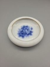 Vintage Noritake Porcelain OAC Okura Blue Rose Individual Ashtray Japan 