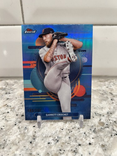 2025 Topps Finest Garrett Crochet Uncommon Sky Blue Refractor #/250 ⚾️ Red Sox