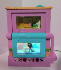 2006 MATTEL Pixel Chix 2 STORY HOUSE Swimming Pool Pink Blue Interactive Working
