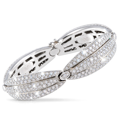 Damiani 18K White Gold 8.0ct Diamond Bracelet