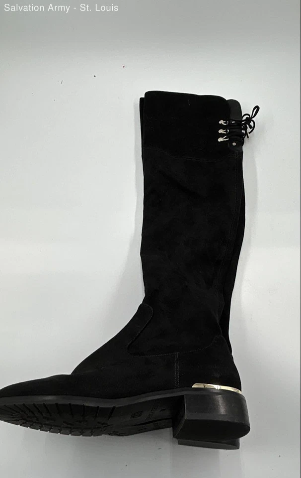 Ivanka Trump Womens Black Suede Over The Knee Riding Boots Size 7 - Image 2 of 2