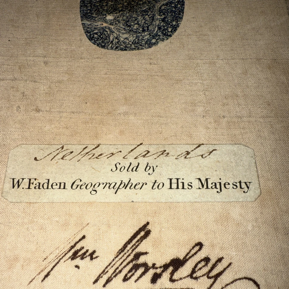 Rare Antique Map William Faden The Kingdom of the Netherlands 1820.    (B20) - Image 2 of 4