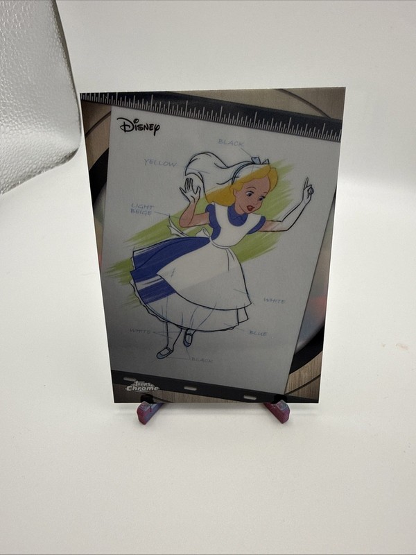 2026 Disney Topps Chrome Alice Ink & Paint Insert #I&P-8