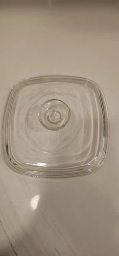 VTG Pyrex Clear A7C Glass Replacement Lid A-7-C 7" For Corning Ware 7 In. Square