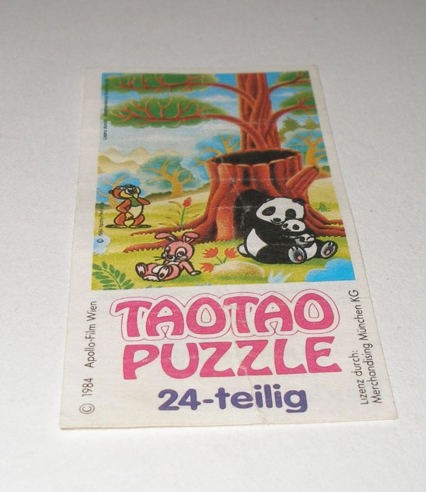 Puzzle Beipackzettel "Tao Tao" 1984 Oben Rechts - Bild 1 von 1