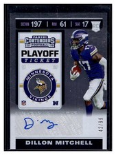 Dillon Mitchell🏈2019 Contenders Playoff Ticket #257 ✍️AUTO 42/99;
