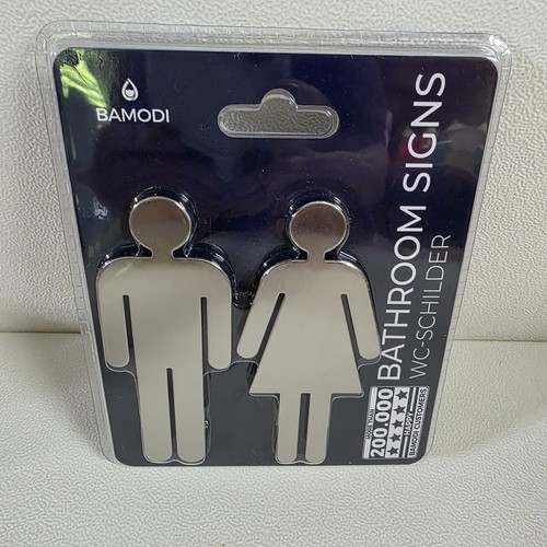 Bamodi WC-SCHILDER Male & Female Children Toilet Sign Rest Room Stick On - Picture 4 of 5