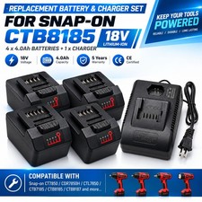 18V Battery for Snap on CTB8185 CTB7185 CTB8187 CT7850 CTC720 CT8850 Charger US