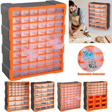 60 Multi Drawer Small Parts Storage Cabinet Unit Organiser Garage Tool Box UK