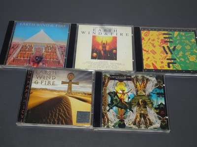 EARTH WIND & FIRE - 5 VERSCHIEDENE ALBUM-CD: VERY BEST, ALL 'N ALL, HERITAGE....