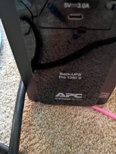 APC Back-UPS Pro 1350 S Desktop UPS 120V Surge Protection USB Charging