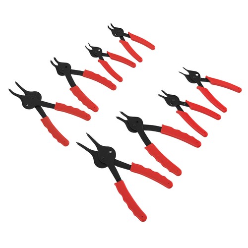 10pc Snap Ring Pliers Kit for Car Truck Tractor Retaining Ring Removal 1-2.3mm - Picture 3 of 12
