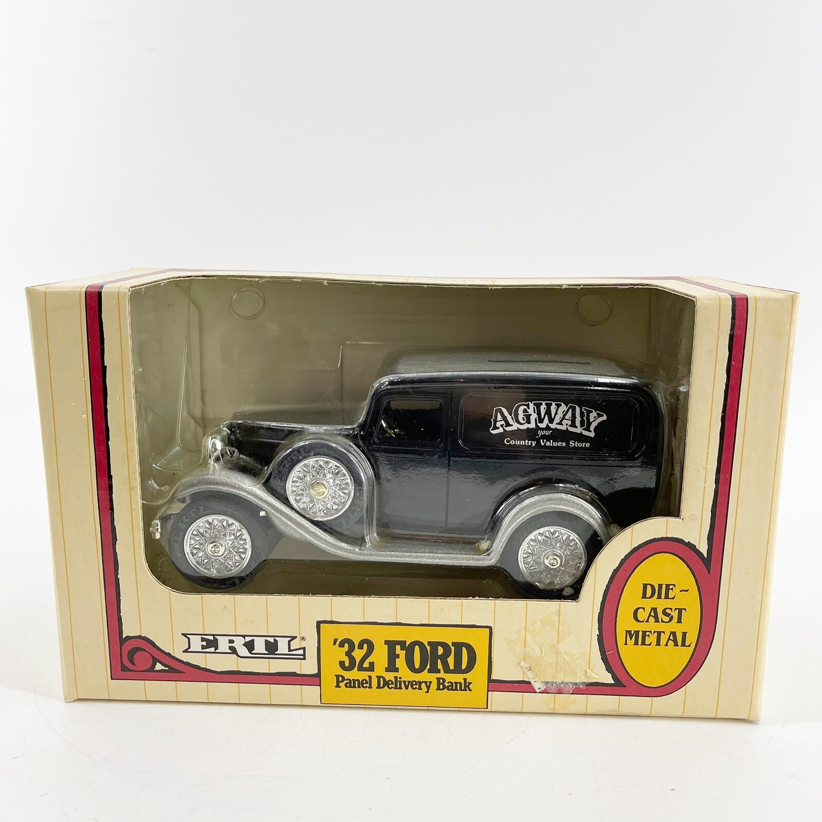 Vintage Ertl 1932 Ford Panel Delivery Bank Diecast Truck Agway 1:25 Scale NIB