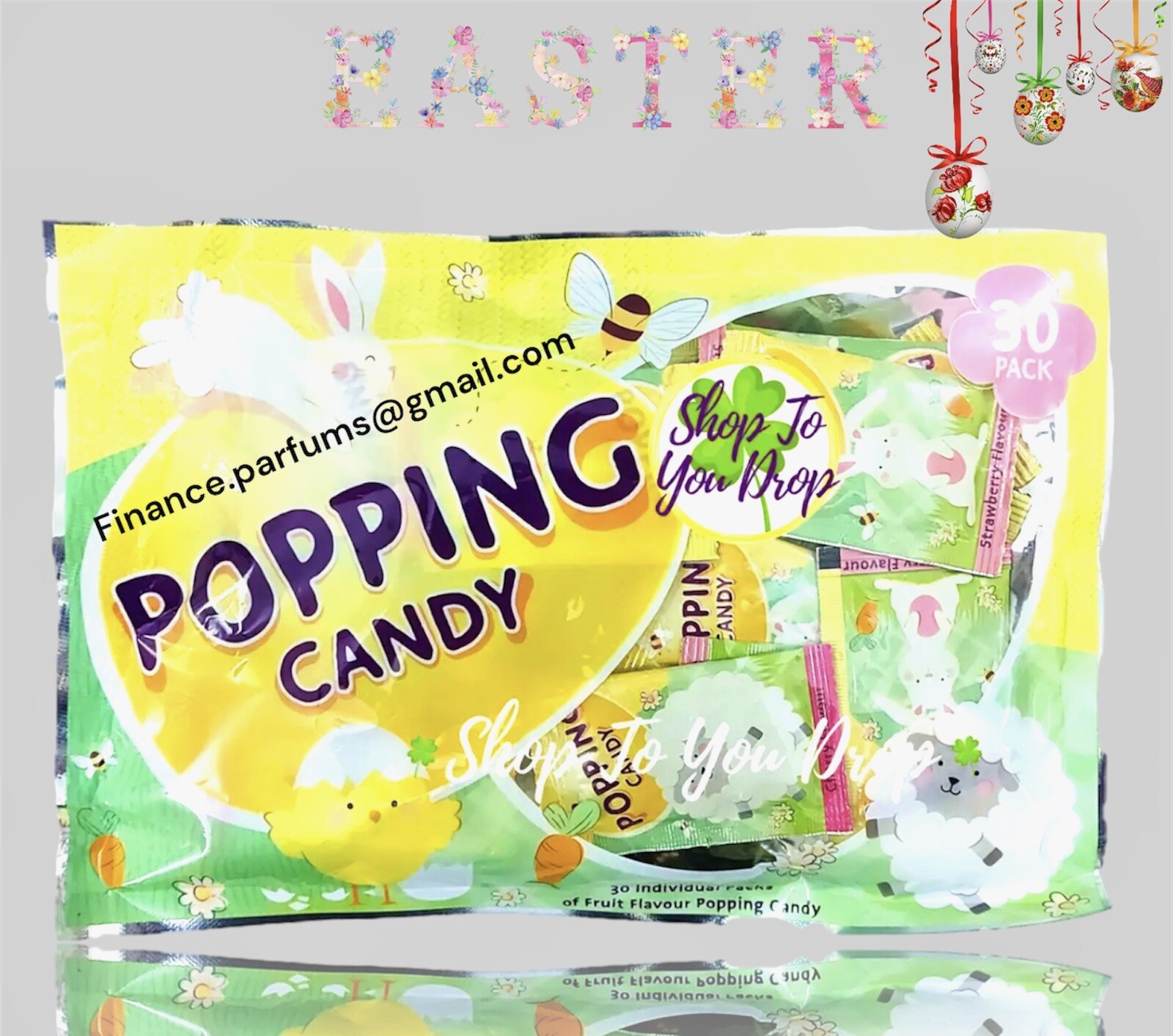 Easter Popping Candy (Pack of 30) Fruit Flavour Popping Candy Easter