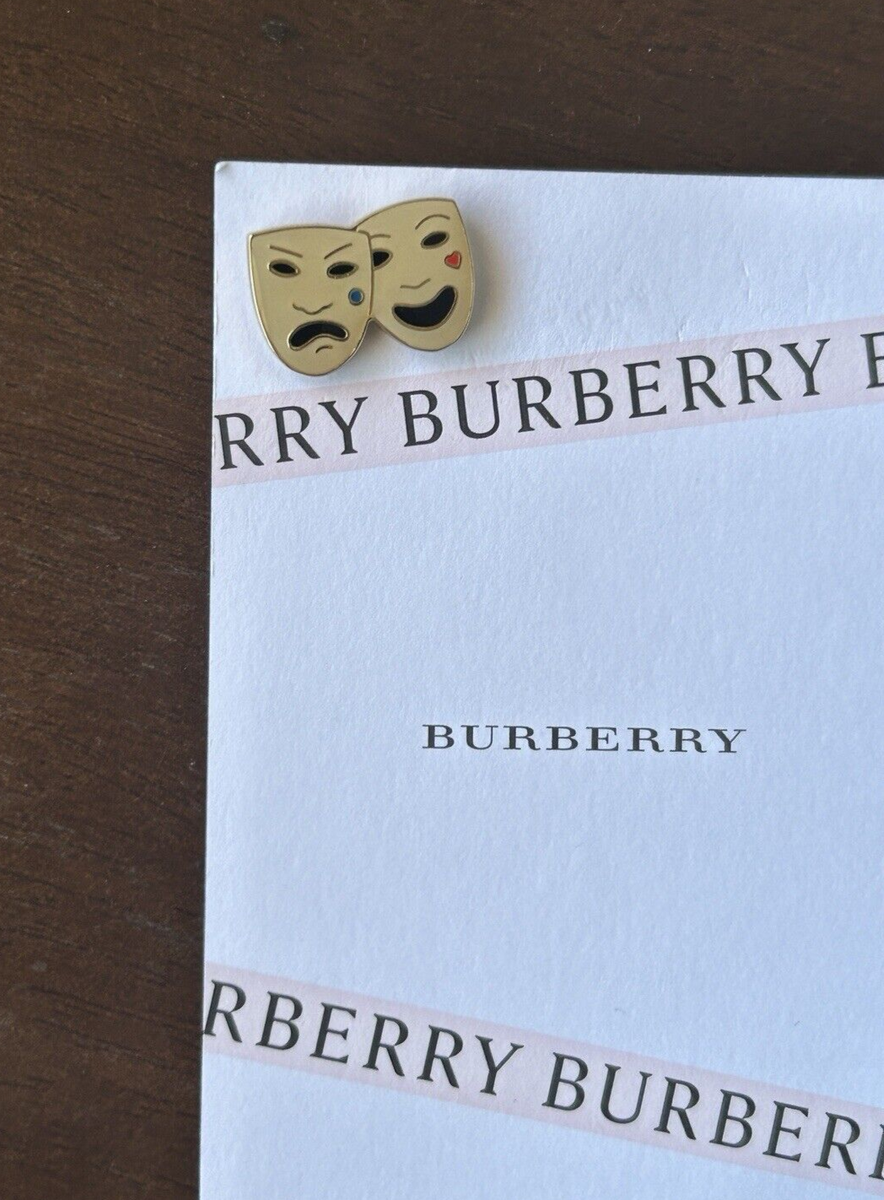 genuine Burberry London designer Mask BROOCH PIN Metal UK | eBay