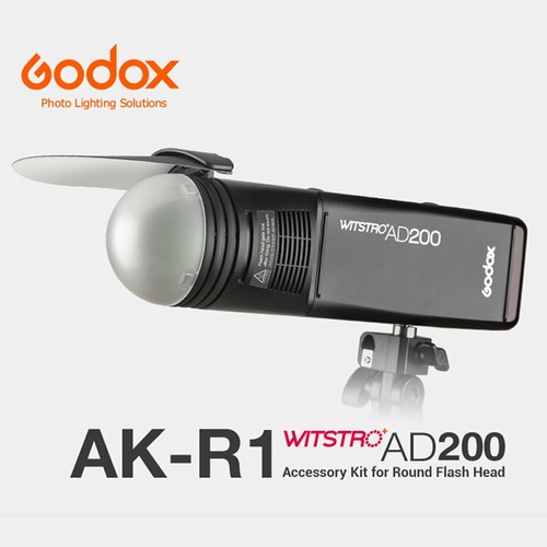 US Godox AD200 Accessories AK-R1 Barn Door Snoot Color Filter Diffuser f H200R - Imagen 6 de 11