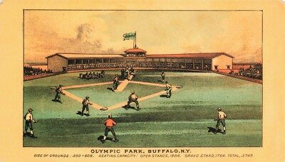 Baseball Stadium Olympic Park Buffalo NY VTG 2003 Oversized Postcard Unposted