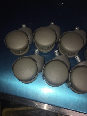 GROSS STABIL Twin-Wheel (2-5/8 height) Office Chair Caster  2-1/8'' Wheels  5PK