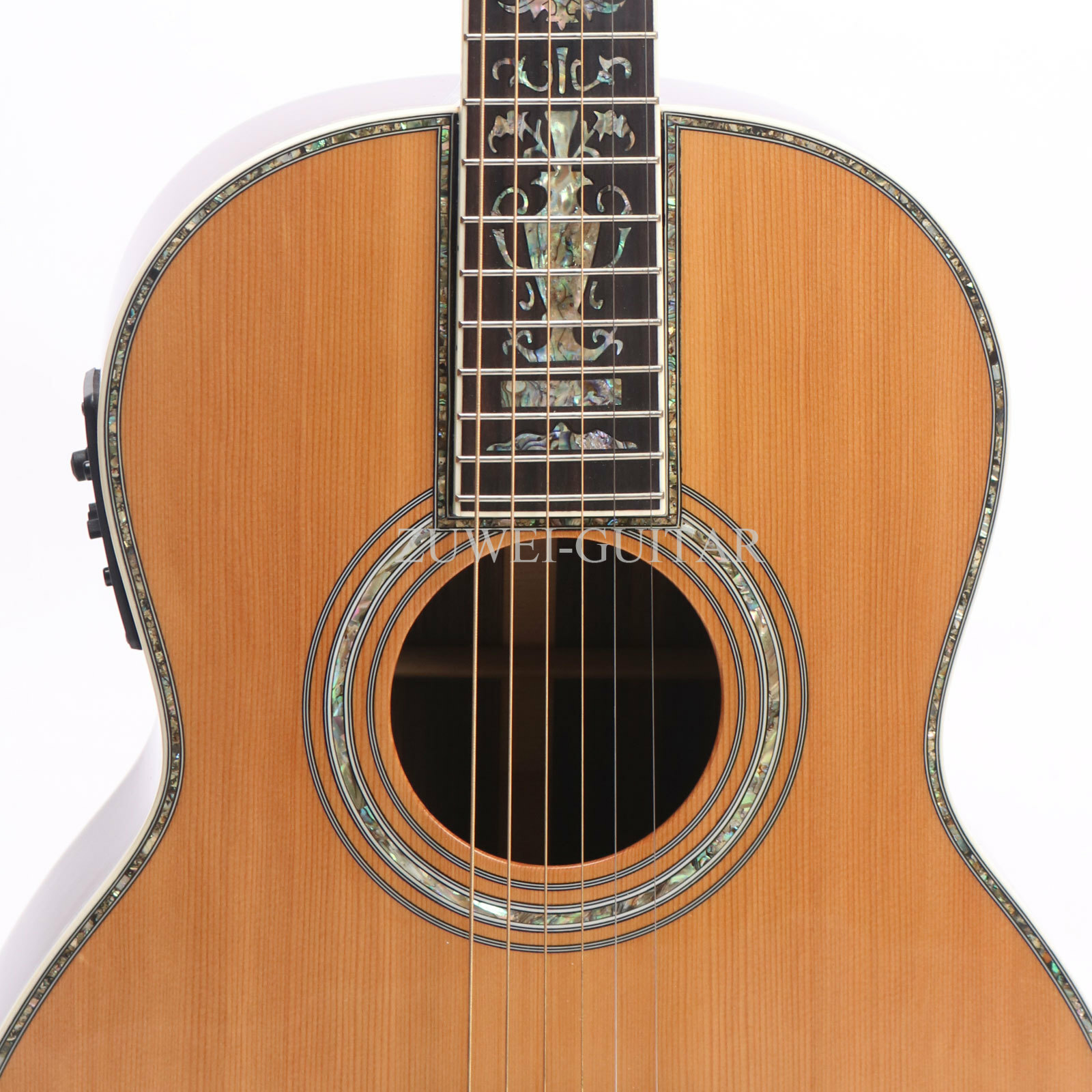 ZUWEI 00045 Acoustic Electric Guitar Solid Spruce Top Abalone Inlay With EQ EQ eBay