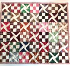 Table Topper/Wall Hanging Quilt Patch Square Design 18.5" by 21"