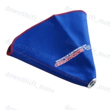 For Mazda MS MAZDASPEED shift knob Shifter Boot Cover MT/AT Blue Racing Fabric