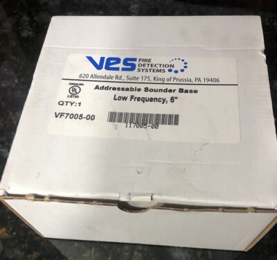 VES VF7005-00 Addressable Sounder Base. Low Frequency,6 