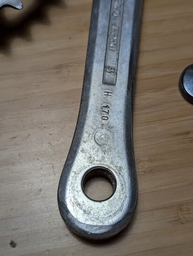 SUGINO VP 170mm crankset 48/36/26 rings SUGINO bolts & chrome caps Made in Japan - Picture 9 of 16
