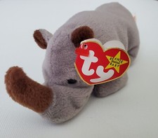 TY The Beanie Babies 1996 Spike The Rhino toy with tag