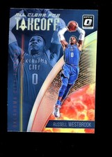 2018 Panini Optic All Clear For Takeoff Silver Holo #6 Russell Westbrook Thunder