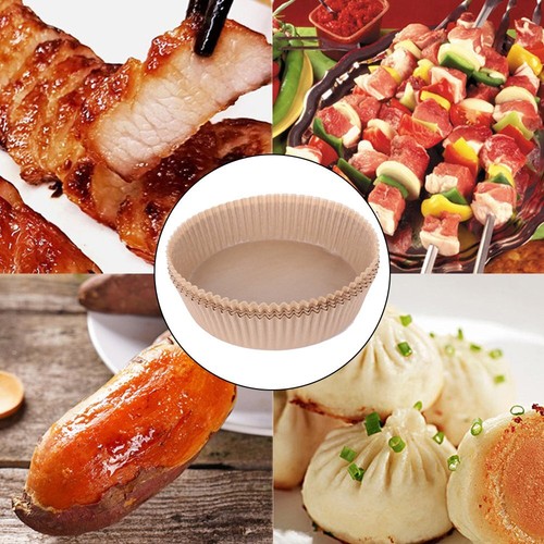 50/100 Pcs Air Fryer Disposable Paper Liner Non-Stick Pan Parchment Baking NEW - Picture 21 of 39
