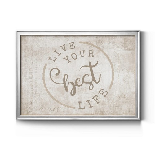 Best Life Premium Framed Canvas Ready to Hang MultiColor 22.5X30.5