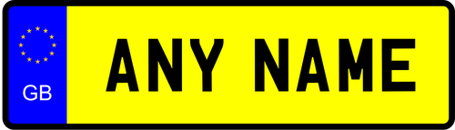 Metal Signs Personalised MINI NUMBER PLATES Custom Car Bike Wall Door Bedroom - Picture 2 of 16