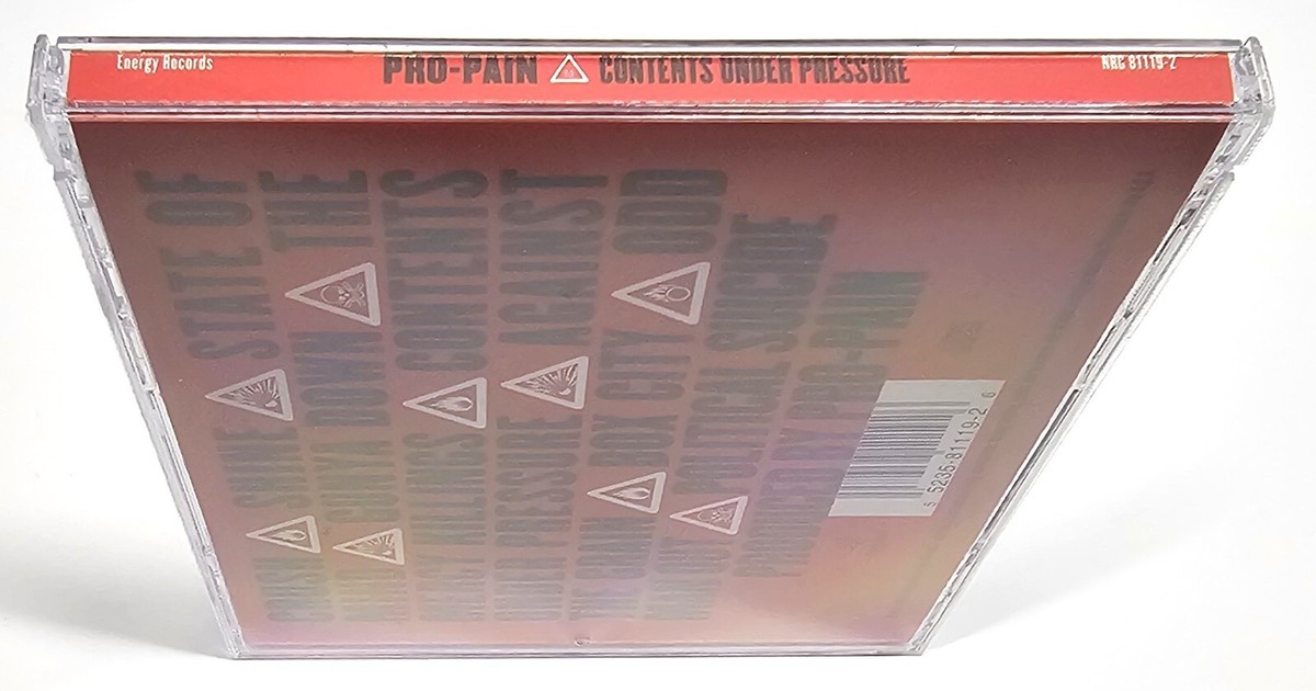 Pro-pain Contents Under Pressure CD 1996 Energy Records Gunya Down