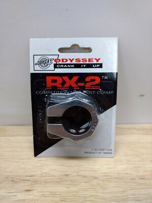ODYSSEY RX-2 NOS 25.4MM BLACK SEAT POST CLAMP OLD SCHOOL BMX PEREGRINE HARO GT