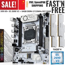 X99 K9 Motherboard LGA 2011-3 Xeon E5 2690 V3 CPU 64GB DDR4 2133MHz ECC RAM M.2