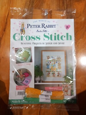 Beatrix Potter Peter Rabbit Cross Stitch Partworks,#26, FREE Thread To Continue 