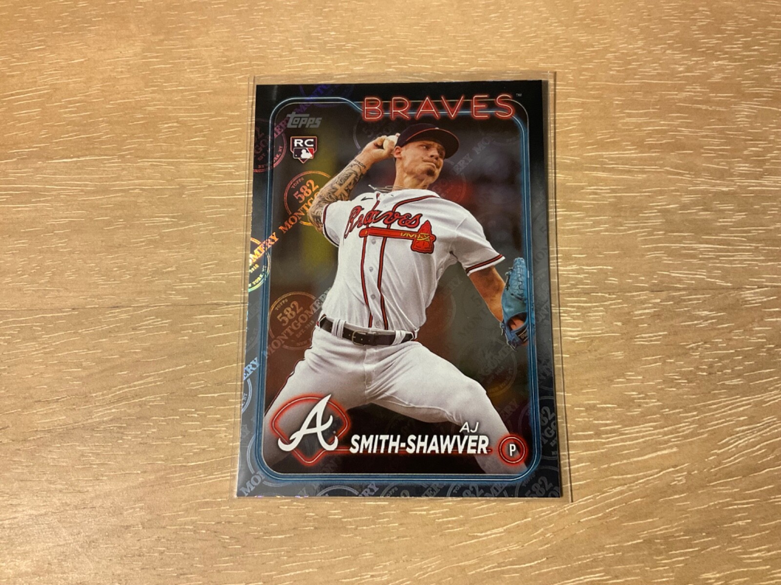 2024 Topps 582 Montgomery Club Exclusive Foil AJ Smith-Shawver Rookie #117 ATL