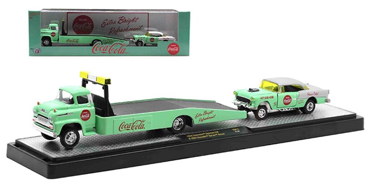 M2 Machines 1:64 2020 Coca-Cola Auto-Haulers Release 3 Trucks Set  56000-TW05