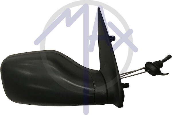 Espejo Retrovisor PEUGEOT 106 Del 1991 Al 1996 Derecho Mecánico Negro