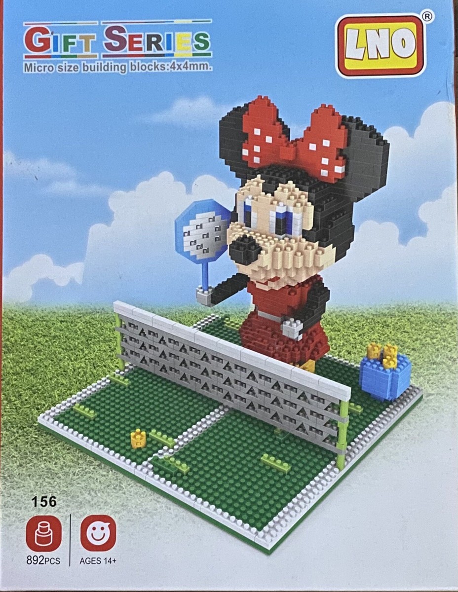 Disney LNO Minnie Mouse Micro Mini Building Block Kit 892 Pieces