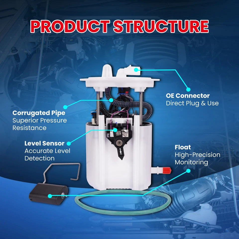 Bomba de combustible primaria izquierda E7271M para 11-15 Dodge Durango Jeep Grand Cherokee 3,6 L Foto 4 de 4