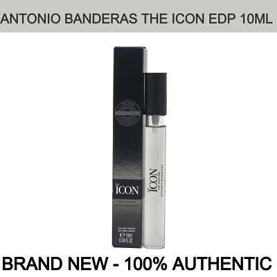 BRAND NEW Antonio Banderas The Icon Eau de Parfum Spray for Men 0.34 oz/10ml