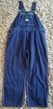 NWOT Liberty Men s 44x30 Bib Work Carpenter Farmer Overalls Blue Green Accents