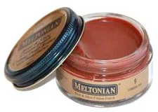 1 Jar LONDON TAN color #9 Boot & Shoe CREAM POLISH Conditioner Leather MELTONIAN