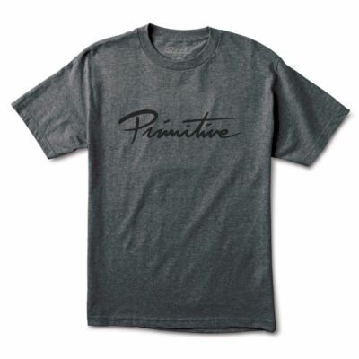 Primitive Apparel Nuevo Script T-Shirt Grau