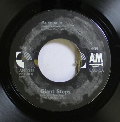 Rock Nm! 45 Giant Steps - Adrenalin / Another Lover On A&M Records