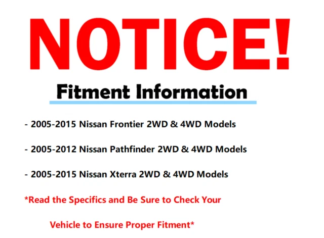 Brazos de control inferiores superiores delanteros con rótula para Nissan Frontier Xterra 2005-2018 Foto 2 de 4