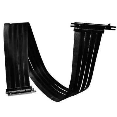 Lian-Li 900mm Long PCI-E 4.0 X16 Riser Cable Black PW-PCIV-4-90X 16GT/s bit rate