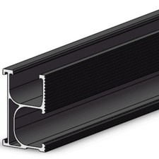 Fastensol 3.5m PV Solar Panel Mounting Rail Black X1 -PRIVATE DELIVERY AVAILABLE