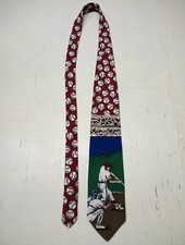 BASEBALL American Sports Men's Neck Tie Multi-Colored USA